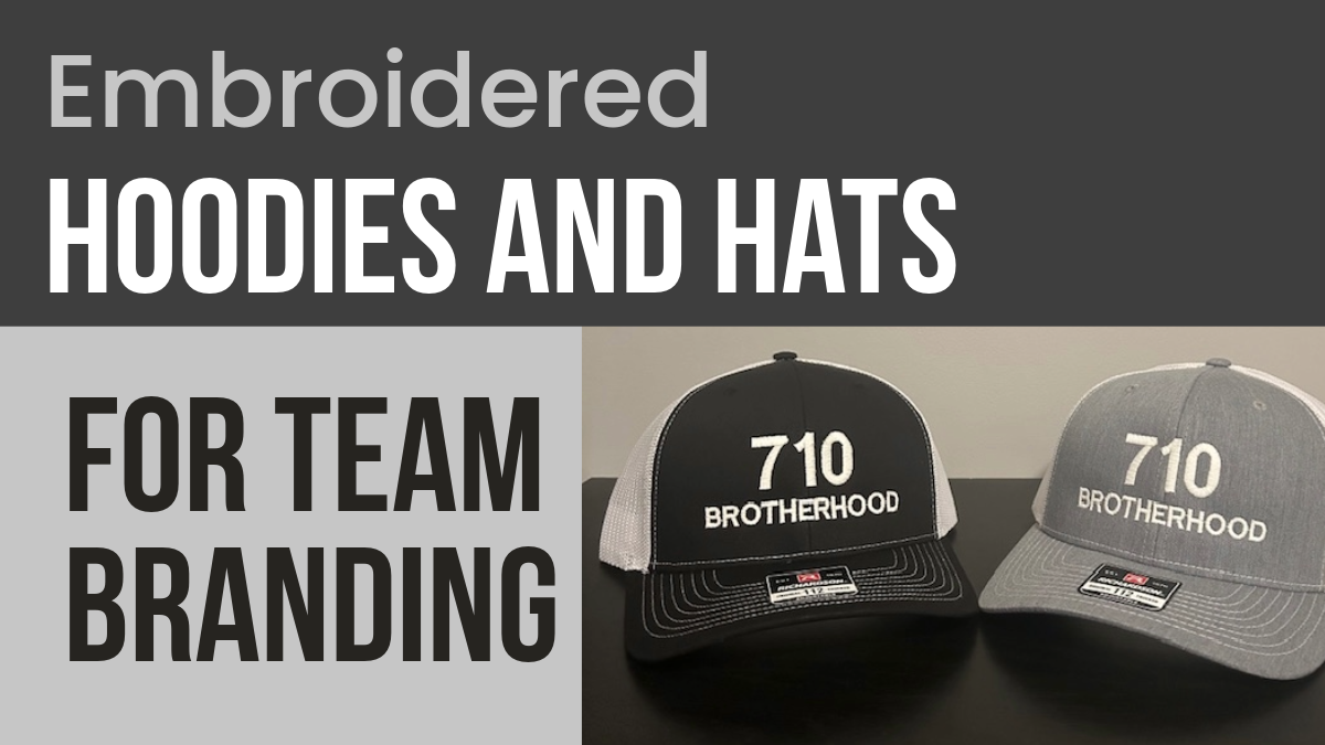 Embroidered Hoodies and Hats for Team Branding
