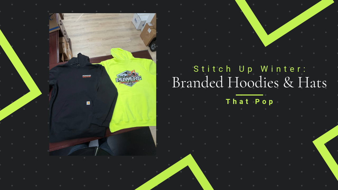 Stitch Up Winter Branded Hoodies & Hats That Pop